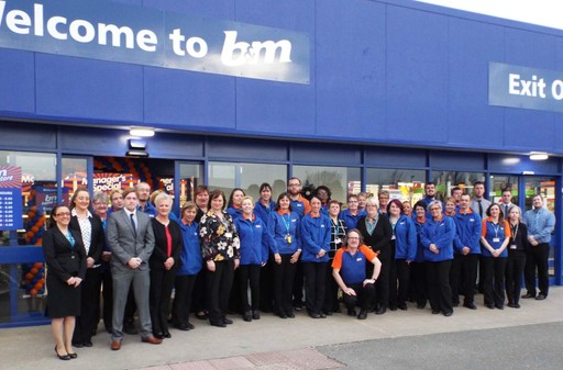 The new staff team at B&M Somercotes Home Store & Garden Centre