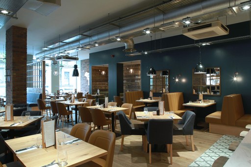 Bar + Block Steakhouse Interior