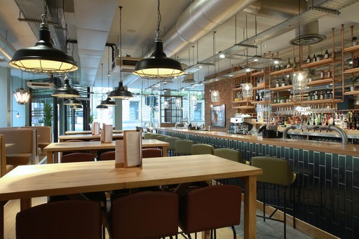 Bar + Block Steakhouse Interior
