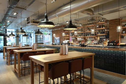 Bar + Block Steakhouse Interior