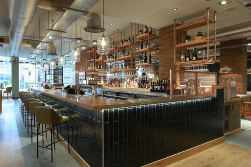 Bar + Block Steakhouse Interior
