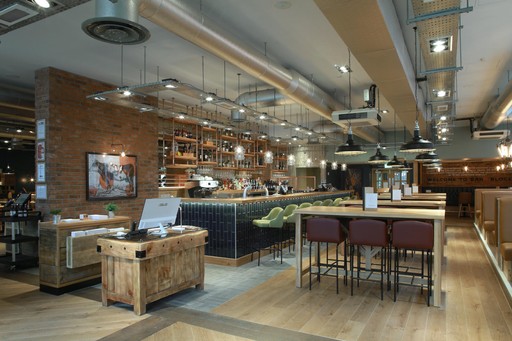 Bar + Block Steakhouse Interior