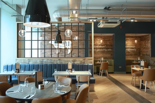 Bar + Block Steakhouse Interior
