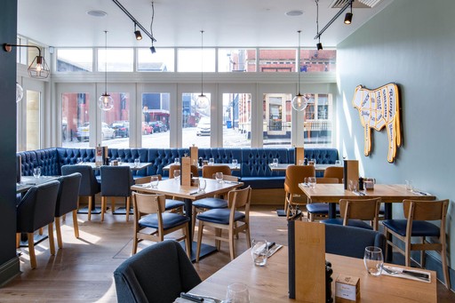 Bar + Block Steakhouse interior