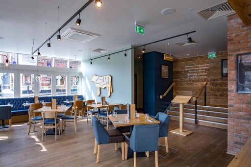 Bar + Block Steakhouse interior