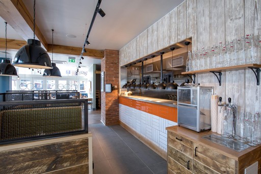 Bar + Block Steakhouse interior