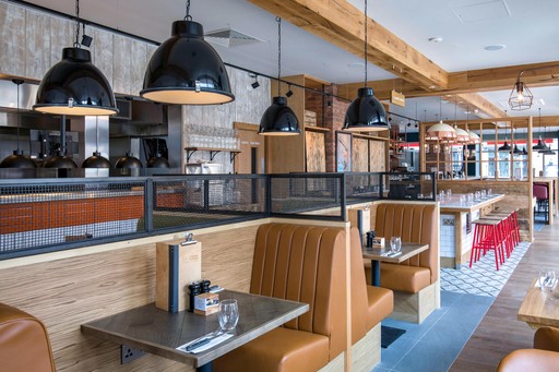Bar + Block Steakhouse interior