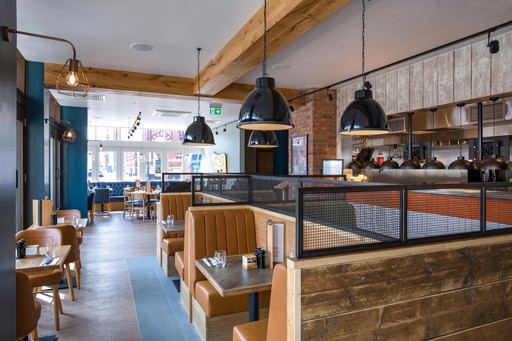 Bar + Block Steakhouse interior