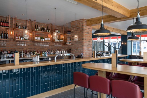 Bar + Block Steakhouse interior