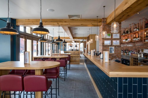 Bar + Block Steakhouse interior
