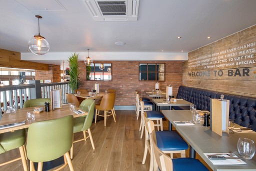 Bar + Block Steakhouse interior