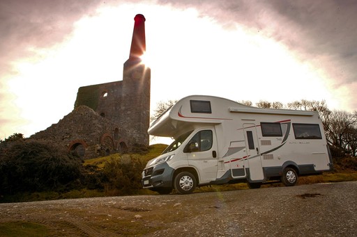 Cornish Motorhome Hire - Motorhome at Sunset