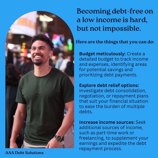 Debt Free for Low Income is Hard but not Impossibl