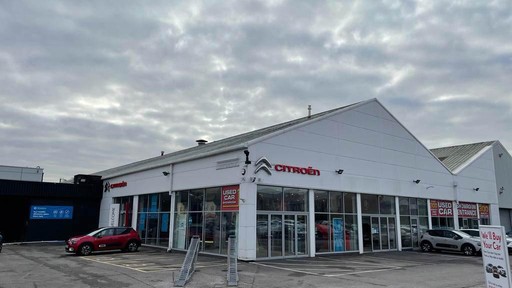 Outside Citroen Cardiff Showroom