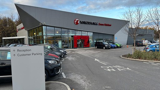 Outside Vauxhall Leeds Showroom