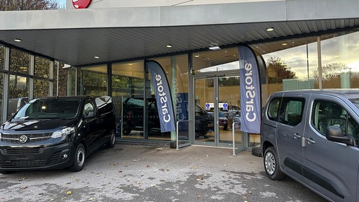 Outside Vauxhall Leeds Showroom