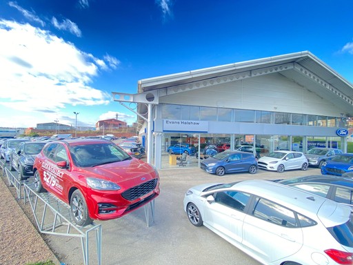 Outside the Ford Rotherham dealership