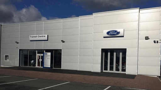 Outside the Ford Transit Centre Bretton