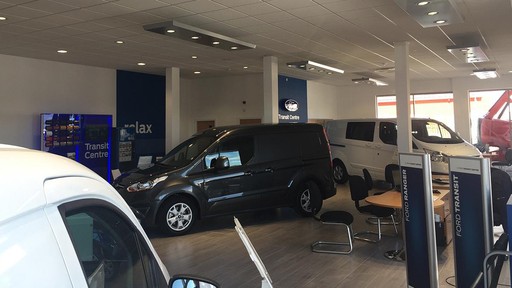 Insdie the Ford Transit Centre Bretton