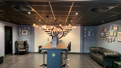Inside the MINI Leeds showroom