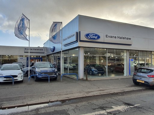 Outside the Ford Transit Centre in Coatbridge