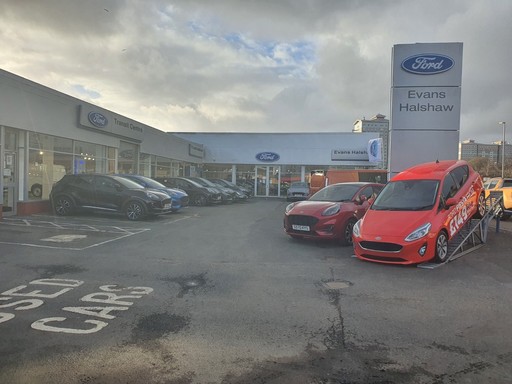 Front of the Ford Transit Centre in Coatbridge