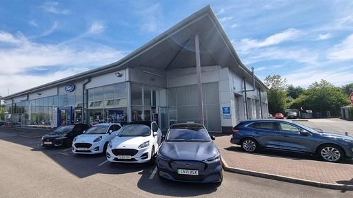Outside the Ford Blackburn dealership
