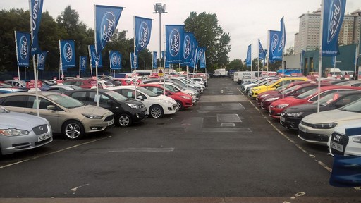 Outside the Ford Coatbridge dealership