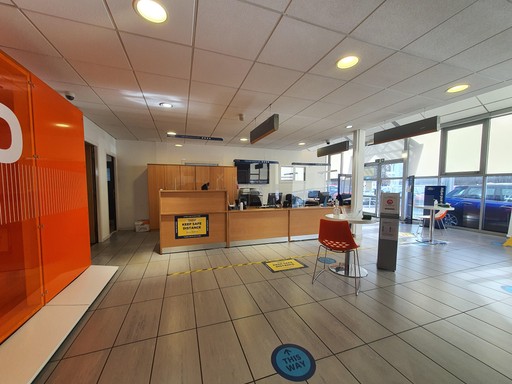 Inside the Ford Coatbridge dealership