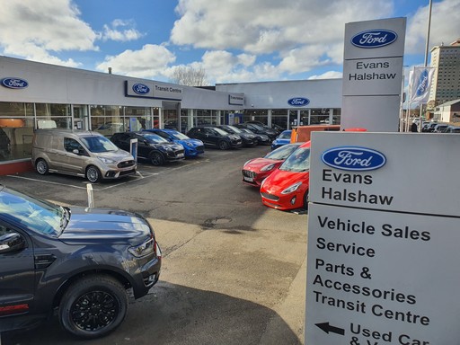 Outside the Ford Coatbridge dealership