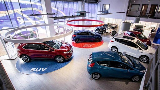 Inside the FordStore Old Trafford showroom