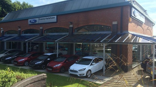 Outside the Ford Merthyr Tydfil dealership
