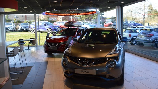 Inside the Nissan Mansfield dealership