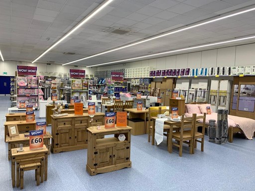 B&M's brand new store in Northampton stocks a huge range of furniture for the home, from dining sets and coffee tables to wardrobes and much more.