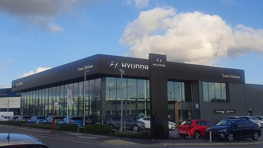 Outside the Hyundai Leeds dealership