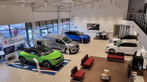 Inside Vauxhall Middlesbrough Showroom