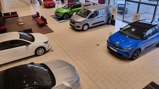 Inside Vauxhall Middlesbrough Showroom