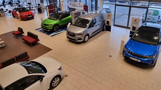 Inside Vauxhall Middlesbrough Showroom