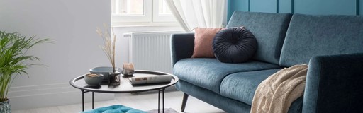 Sofa Spring and Webbing Replacement - Teal Sofa - 