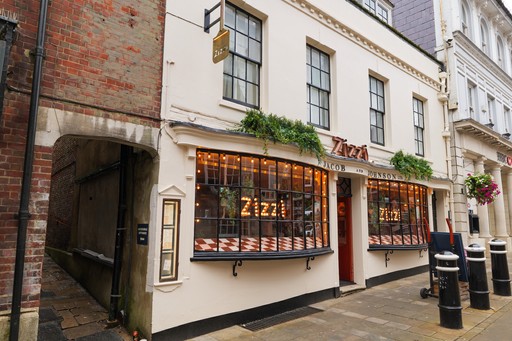 Charming Zizzi Winchester exterior with historic character and modern signage.