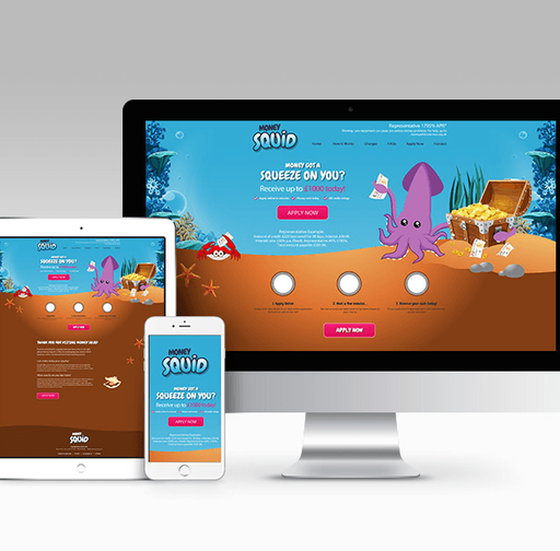 Landing page design