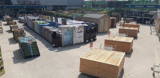 B&M's brand new store in Durham boasts an extensive Garden Centre range; everything from fencing and aggregate, to planters and sheds.