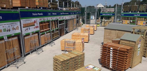 B&M's brand new store in Durham boasts an extensive Garden Centre range; everything from fencing and aggregate, to planters and sheds.