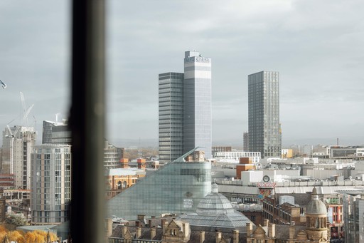 Manchester Skyline View From Hotel