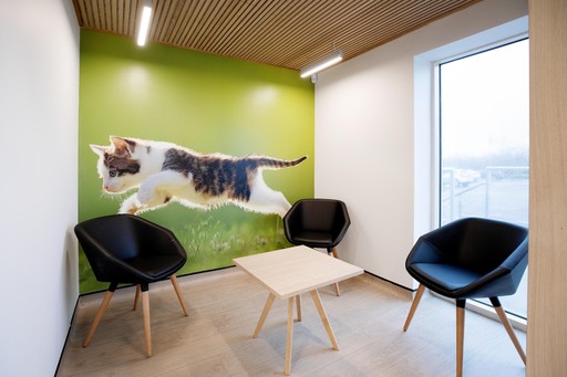 Separate area of waiting room