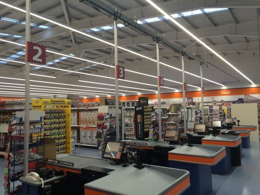 The interior of the brand new B&M Port Glasgow before the doors were officially opened.