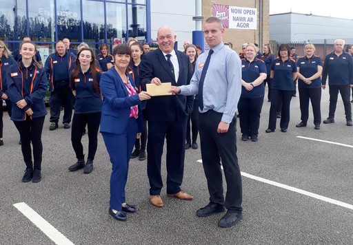 Store staff at B&M's new store in Mold were delighted to welcome local hero, Tim Maunders, the store's chosen VIP for opening day. He received £250 worth of B&M vouchers for taking part in B&M's special day.