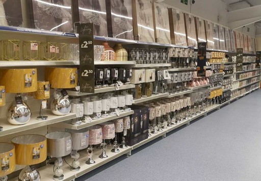 B&M's brand new store in Mold stocks a charming range of home decor, including table lamps, light pendants and much more.
