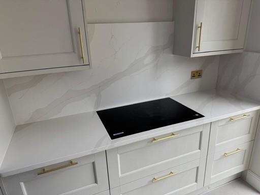 Calacatta gold Quartz kitchen worktops