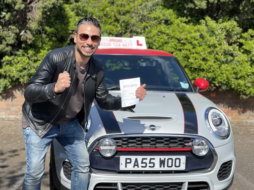 Ricky Norwood having passed with driveJohnson's